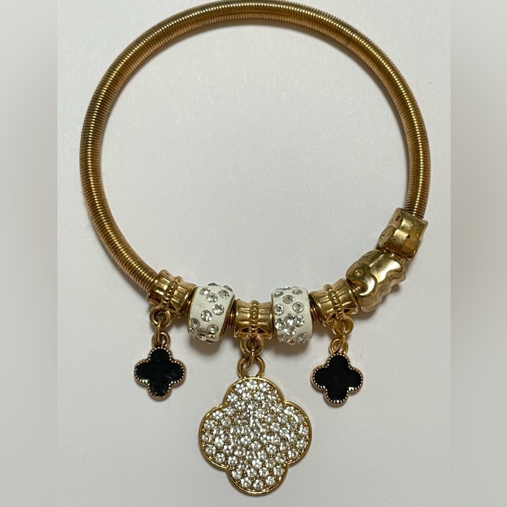 Gold and Silver Charm Bracelet